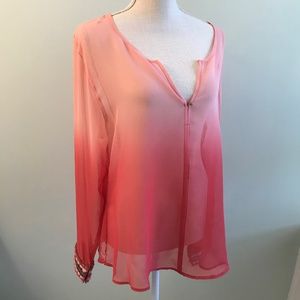 NWOT Soft Surroundings sheer blouse